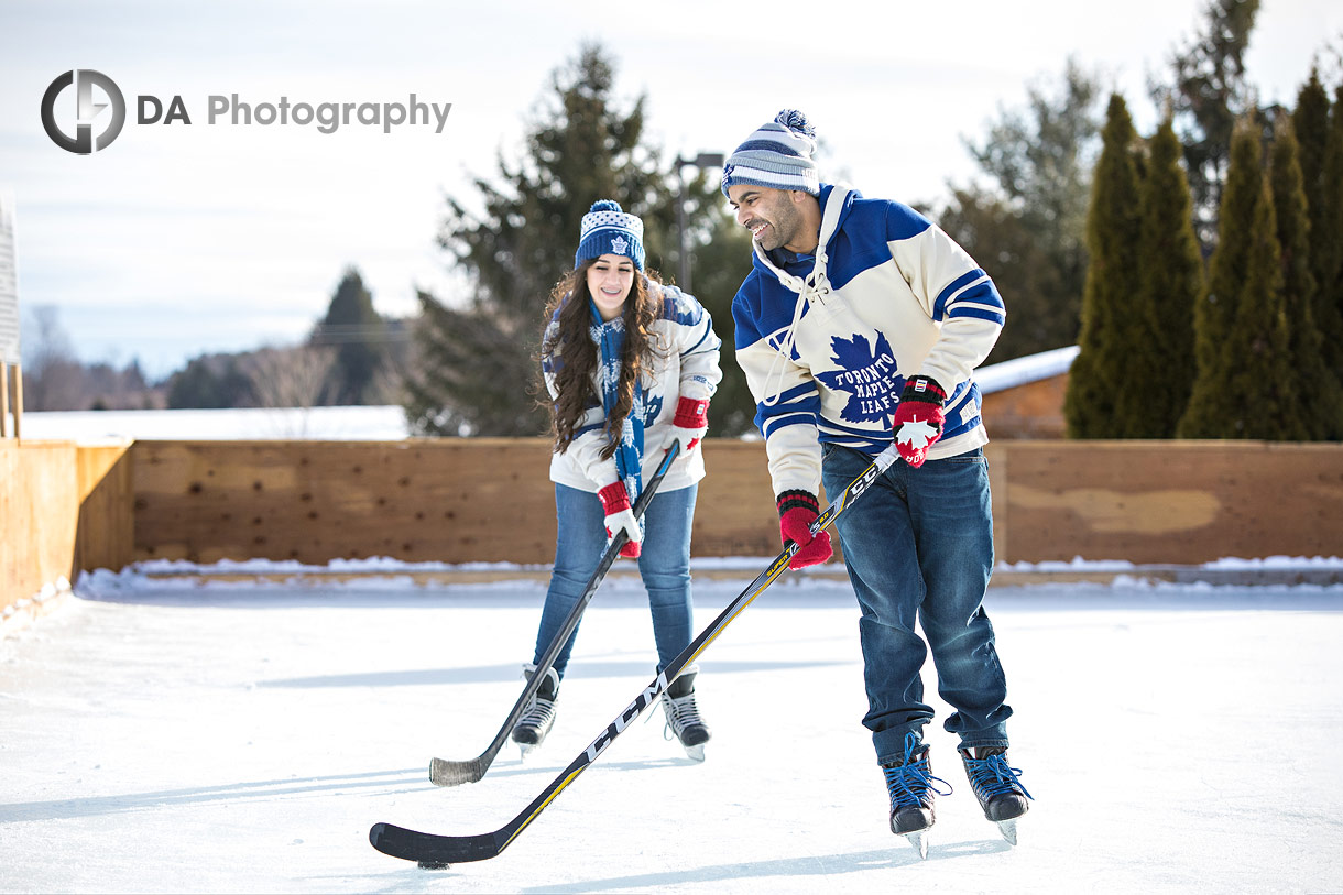 Orangeville Winter Engagement Photos