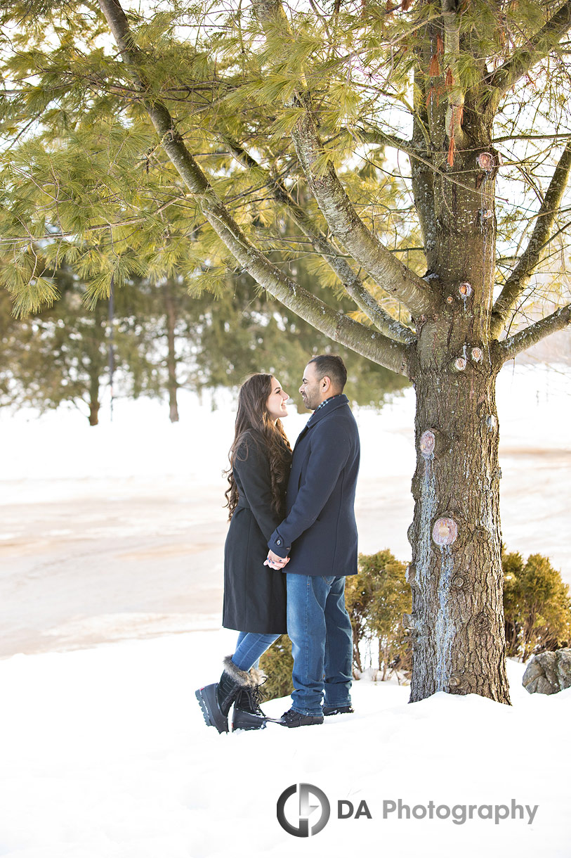 Mono Engagement Photos in Winter