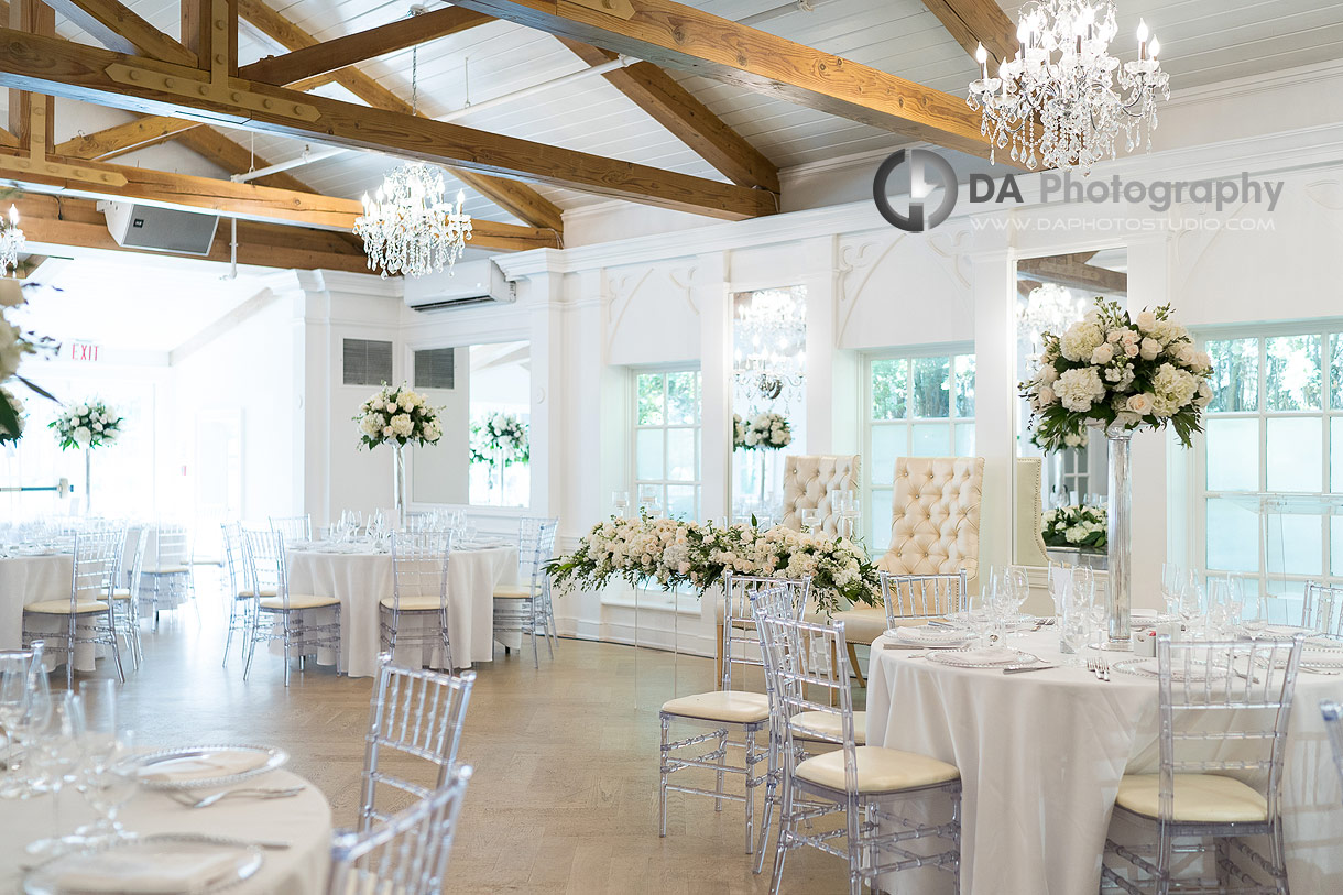 The Garden Room at The Doctor's House reception set up