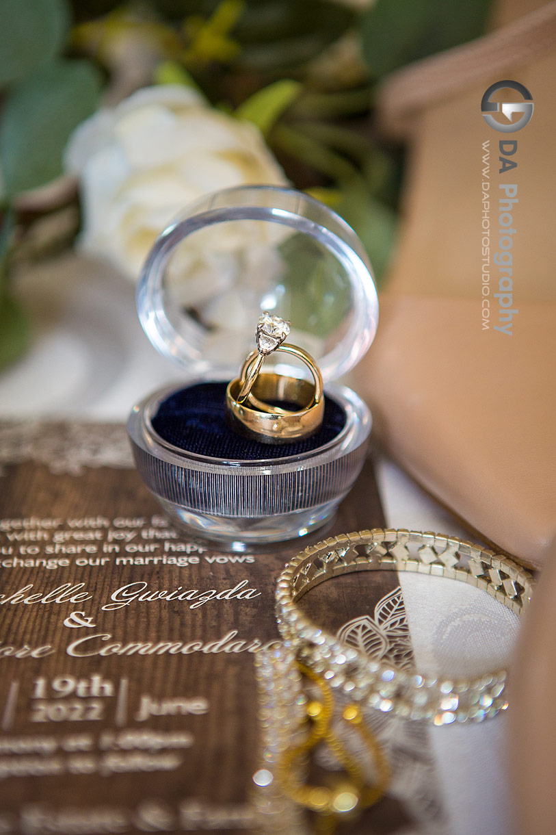 Wedding rings at Waterstone Estates and Farms