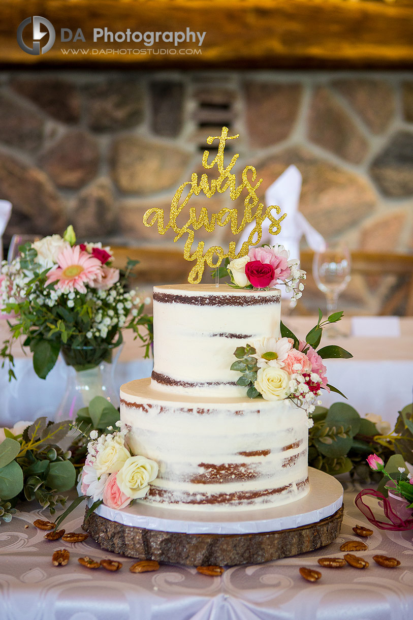 Wedding Cake at Waterstone Estates and Farms