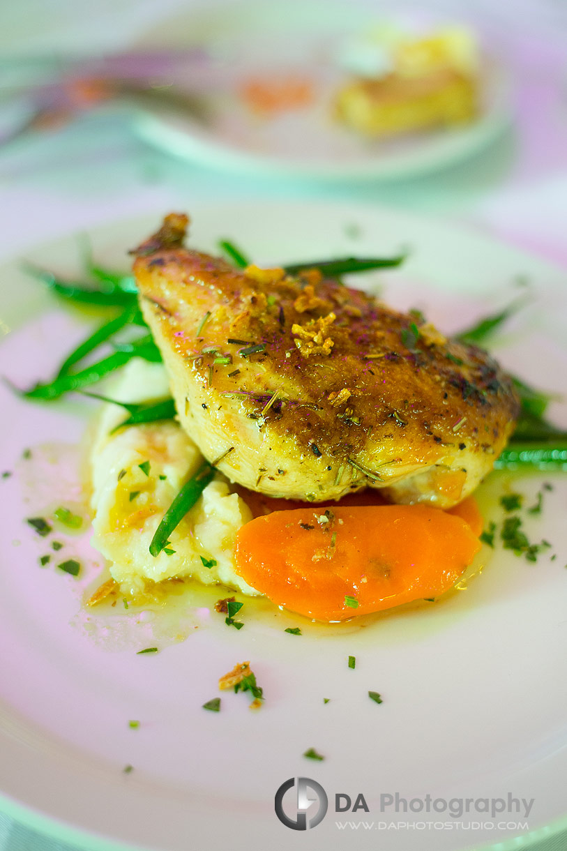 Photo of a main course dinner at Waterstone Estates and Farms