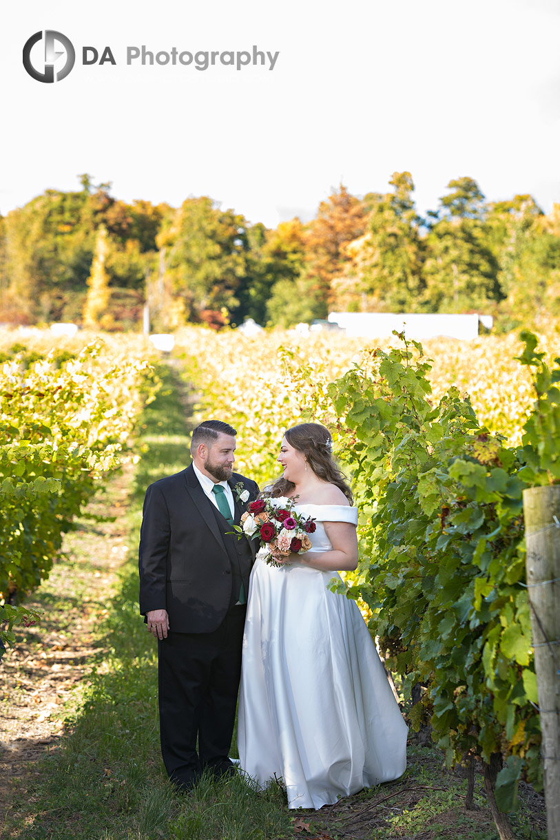Bride and Groom at Sue-Ann Staff Estate Winery