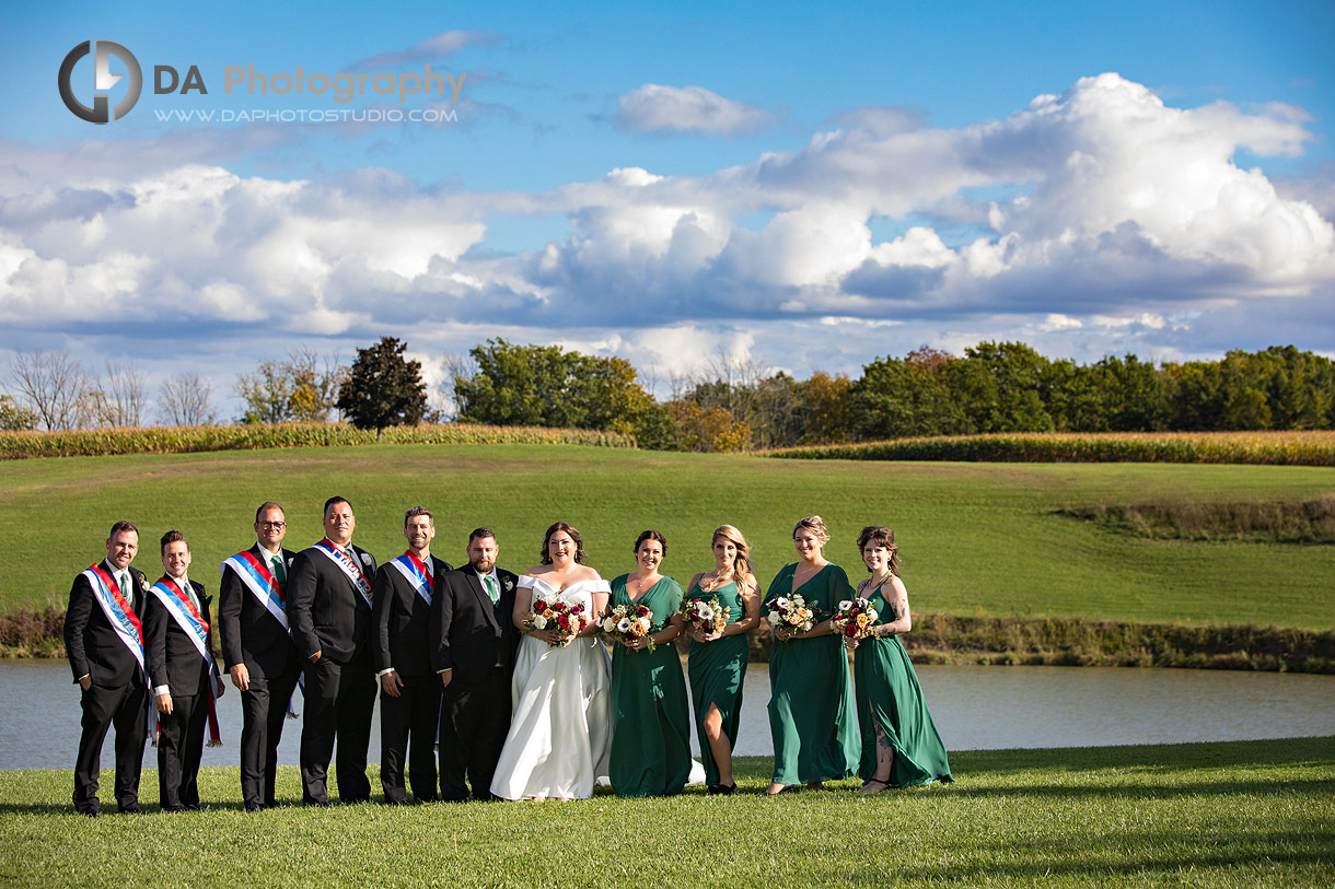 Bridal party at Sue-Ann Staff Estate Winery Wedding