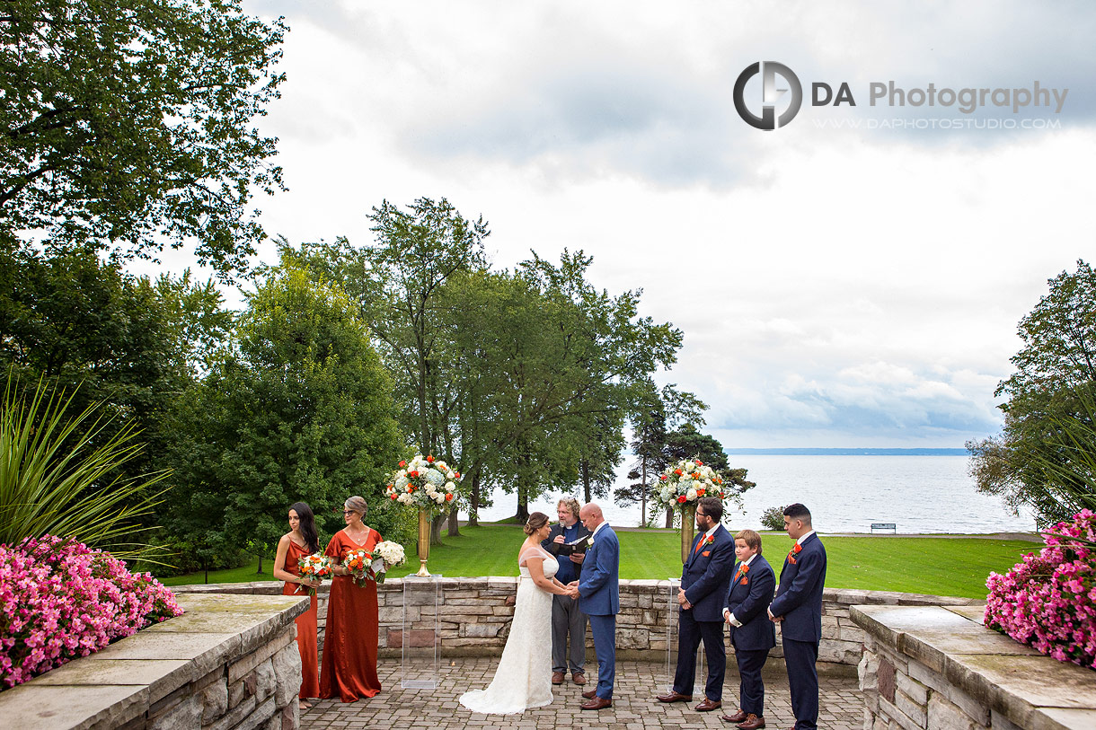 Wedding Ceremony at Paletta Mansion in Burlington