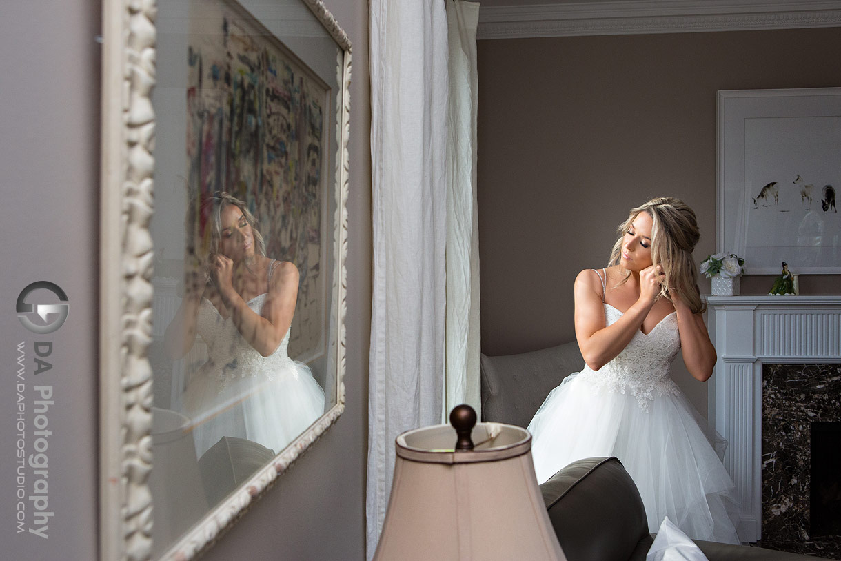 Bride getting ready