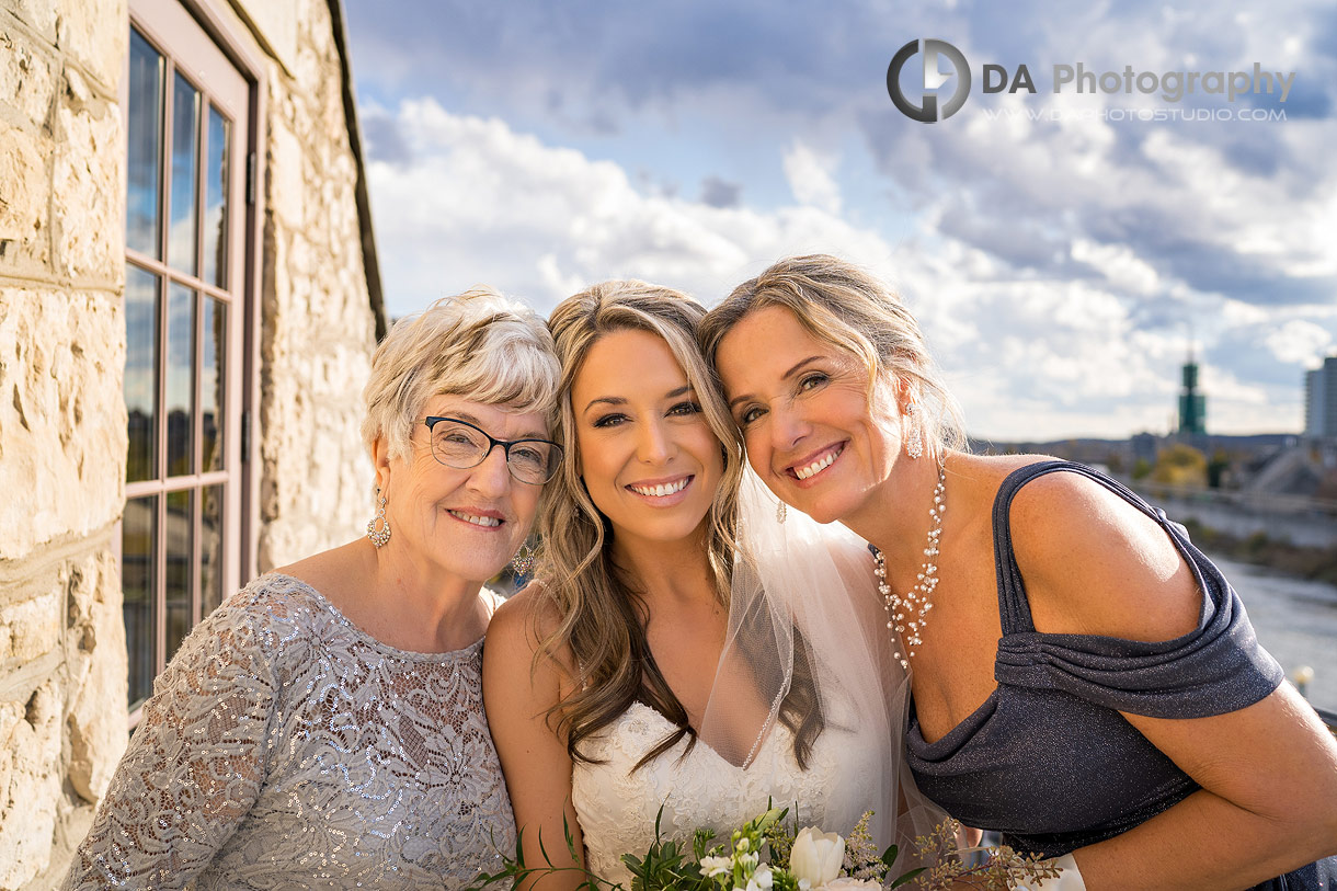 Wedding photo of a tree generations at Cambridge Mill