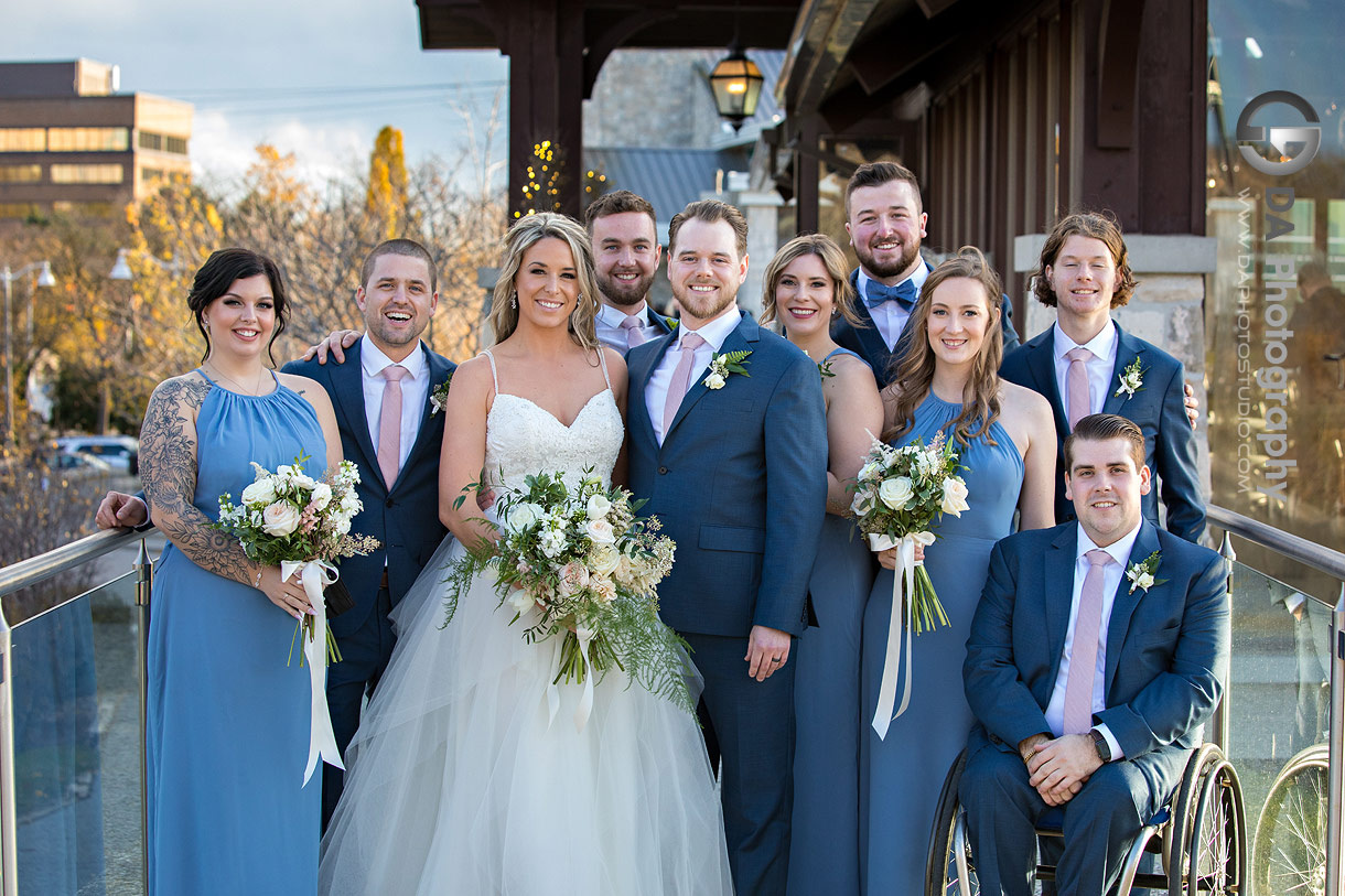 Bridal Party Photo at Cambridge Mill