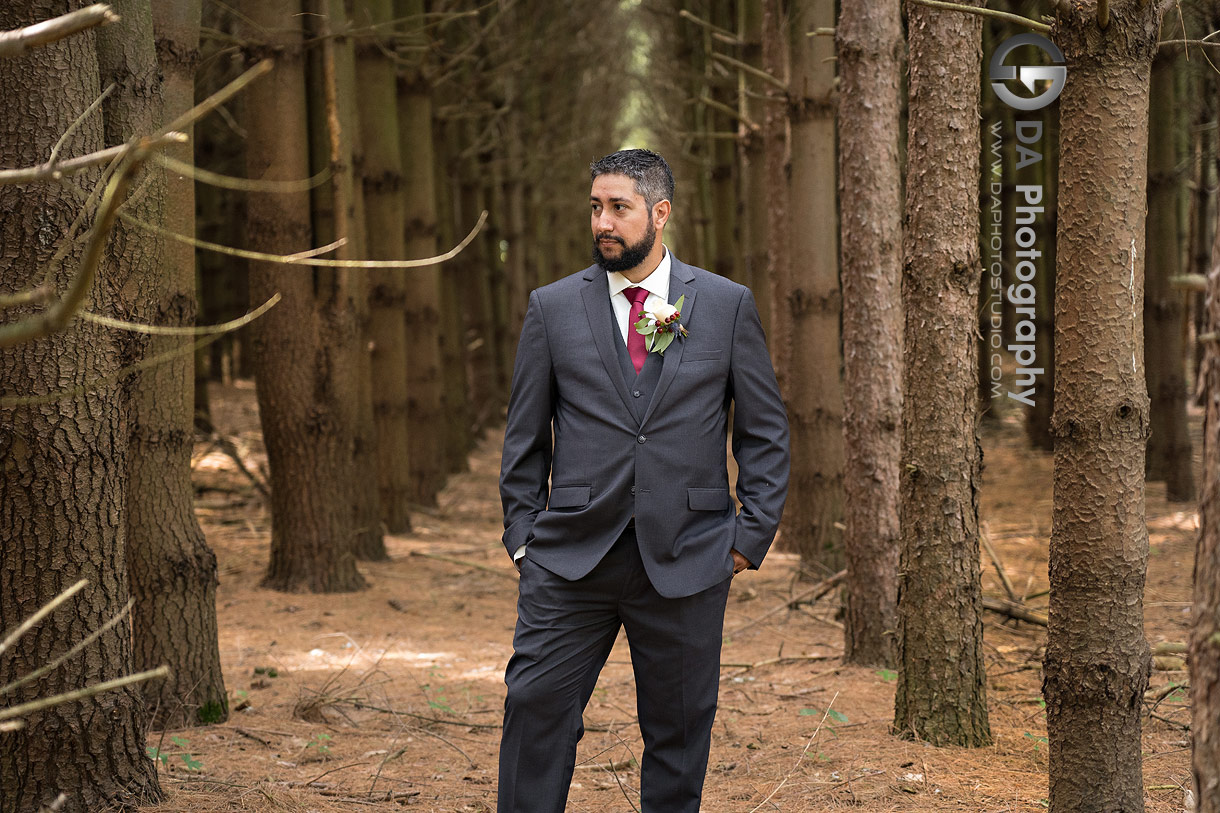 Groom at Cranberry Creek Gardens