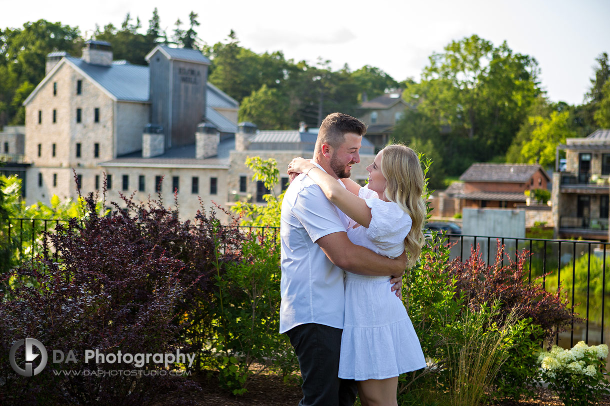 Top engagement photographer for Elora Mill