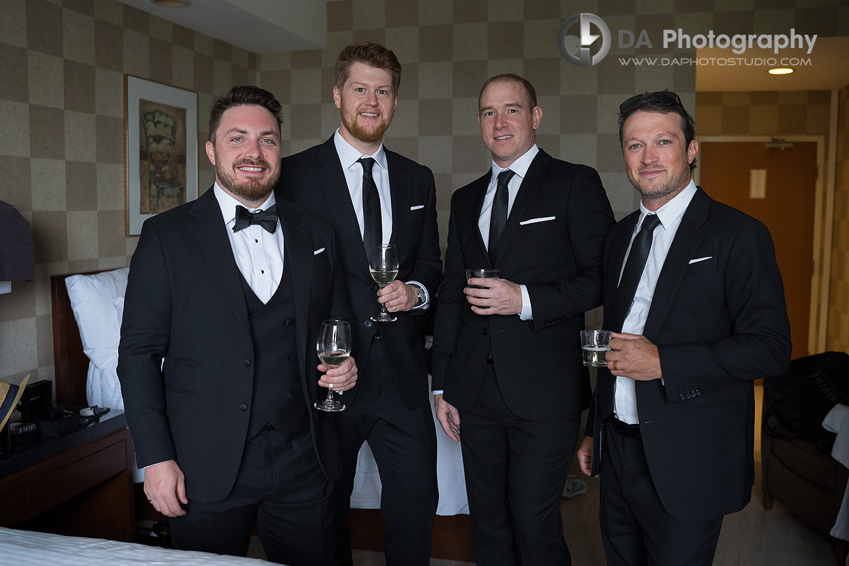 Groomsman at White Oaks Resort Wedding