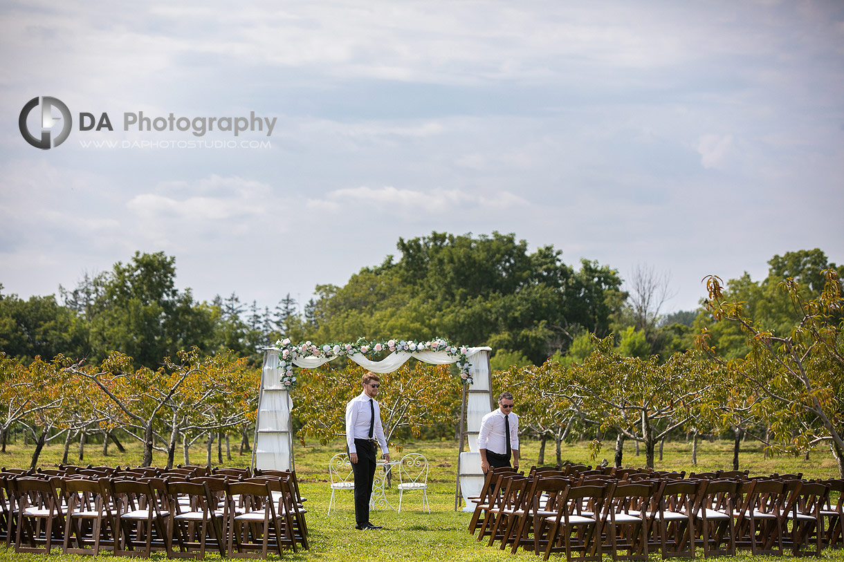 Groomsman at Peach Orchard