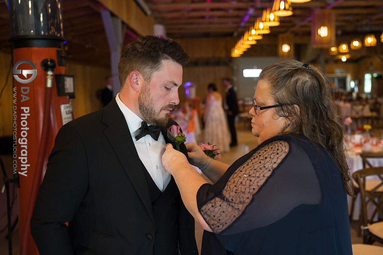 Groom at Peach Orchard