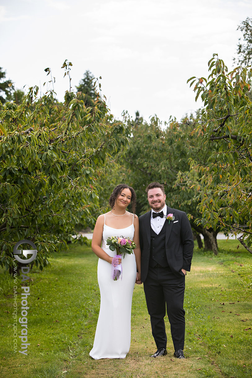 Wedding Photos at Peach Orchard in Niagara