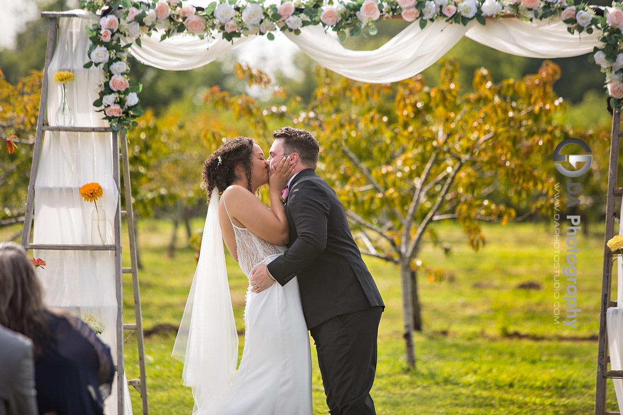 Wedding Ceremony at Peach Orchard