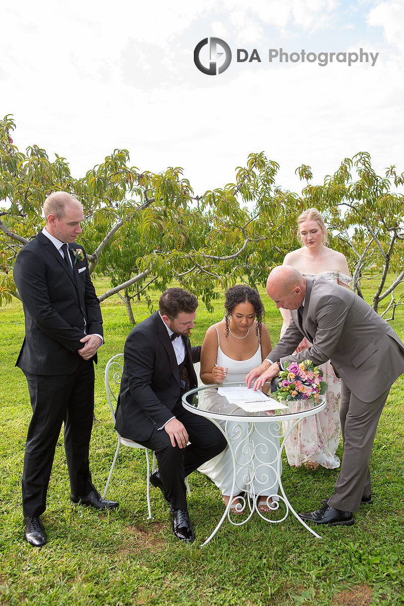 Wedding Ceremony in Niagara
