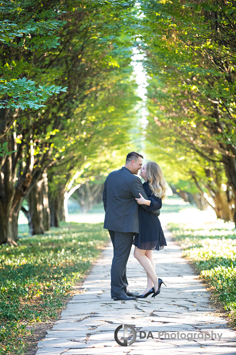 Top engagement photographer for Niagara Botanical Gardens