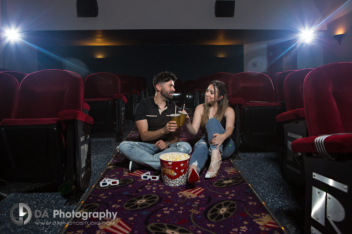 Movie Theatre Engagement photographer