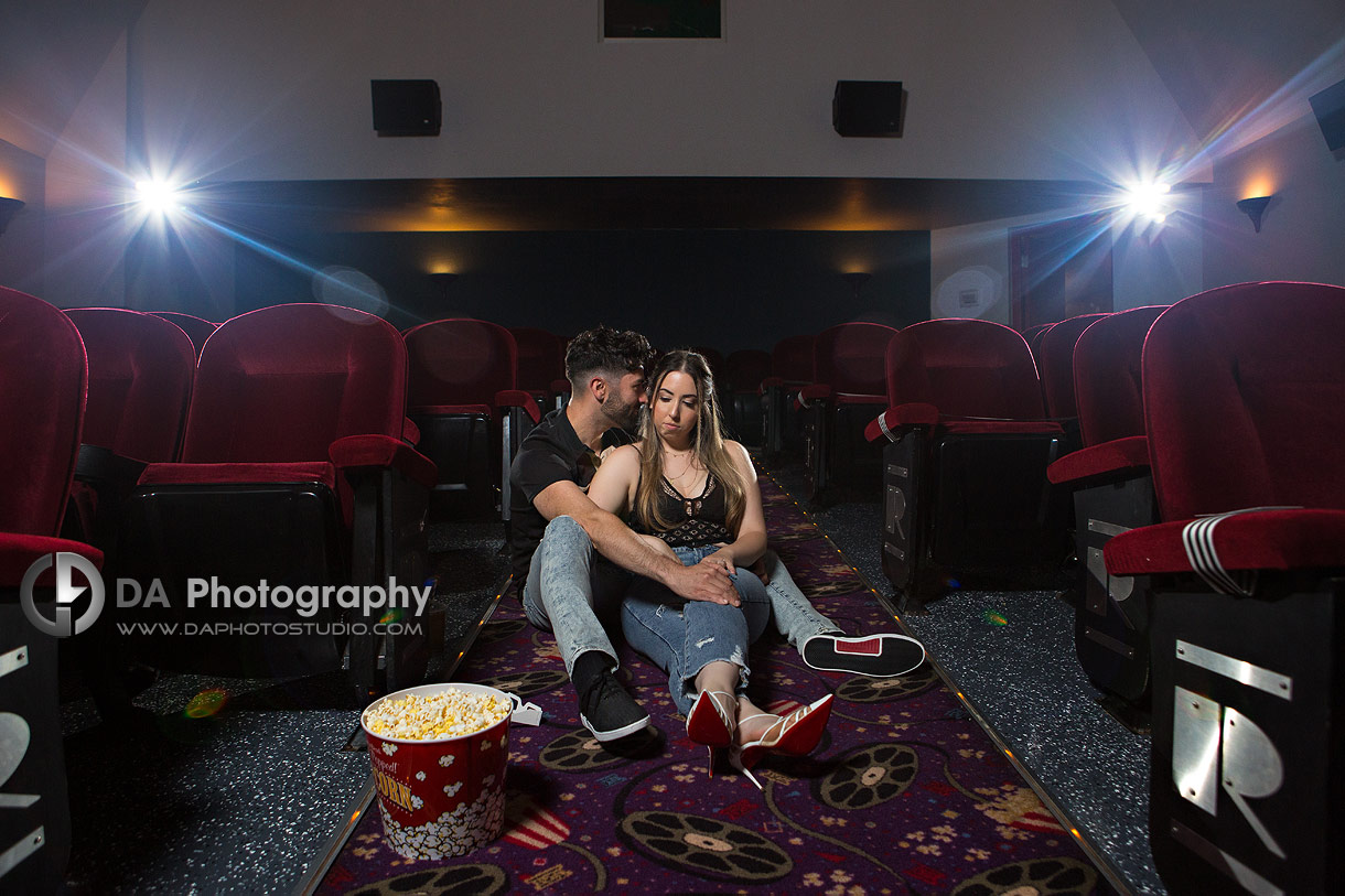 Movie Theatre engagement photography