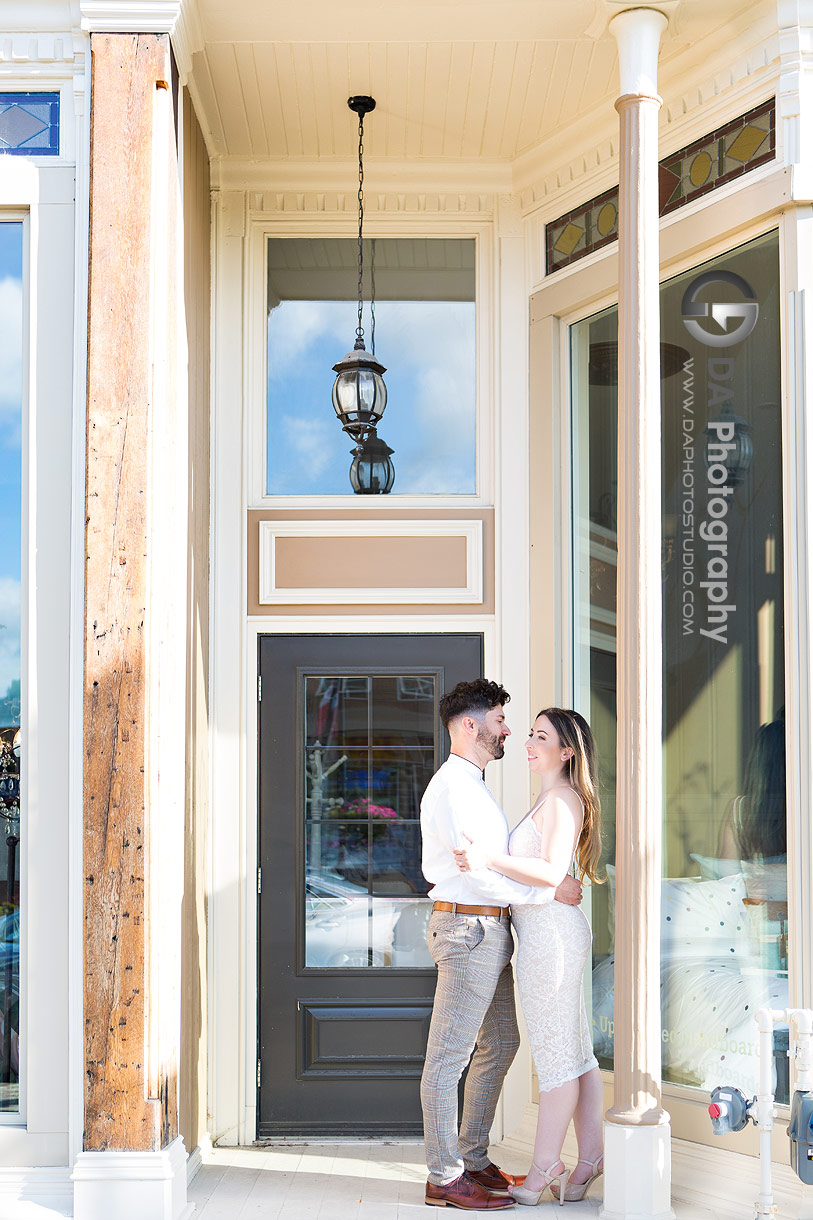 Intimate engagement photo in Uxbridge