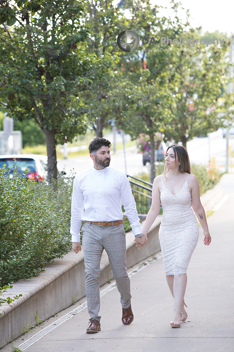 Engagement photographer in Uxbridge at Movie Theatre