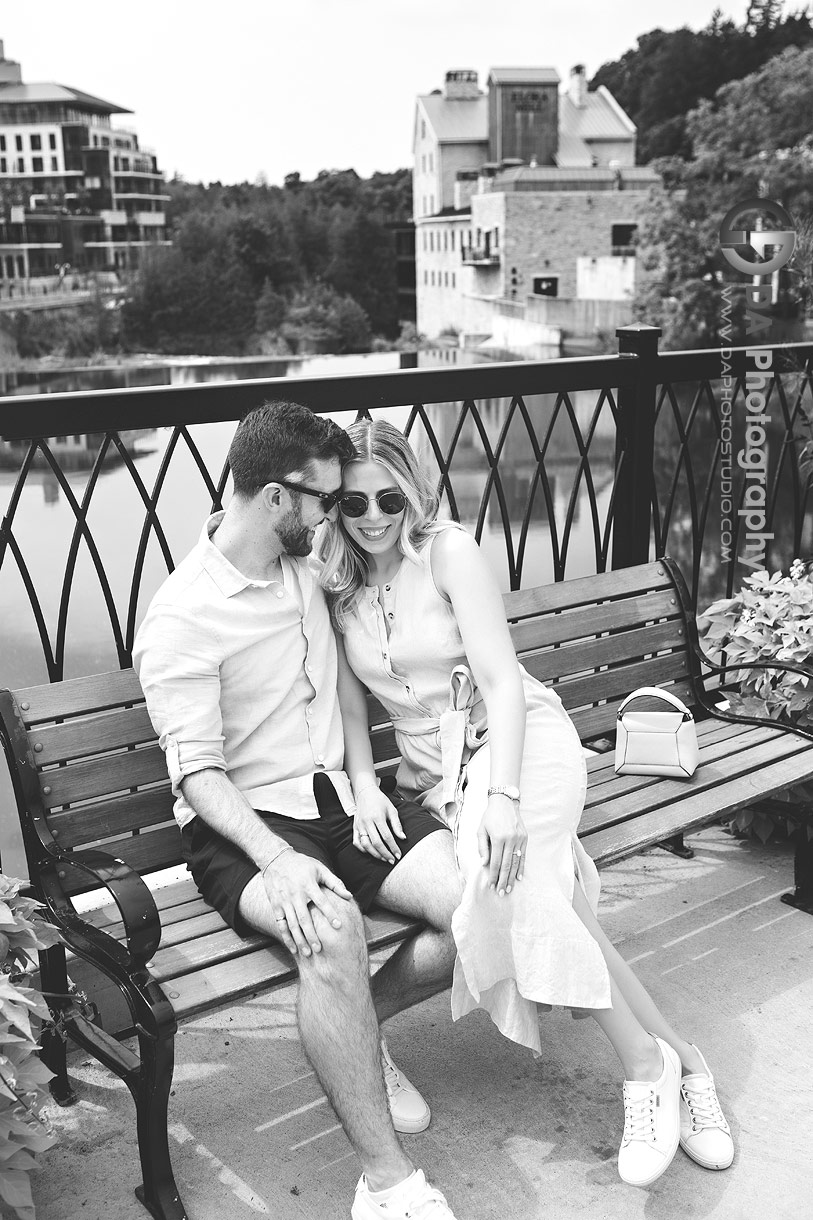 Intimate proposal photo in Elora