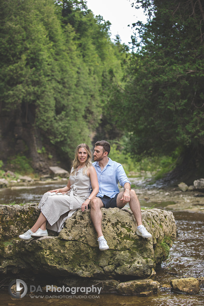 Engagement photographers in Elora