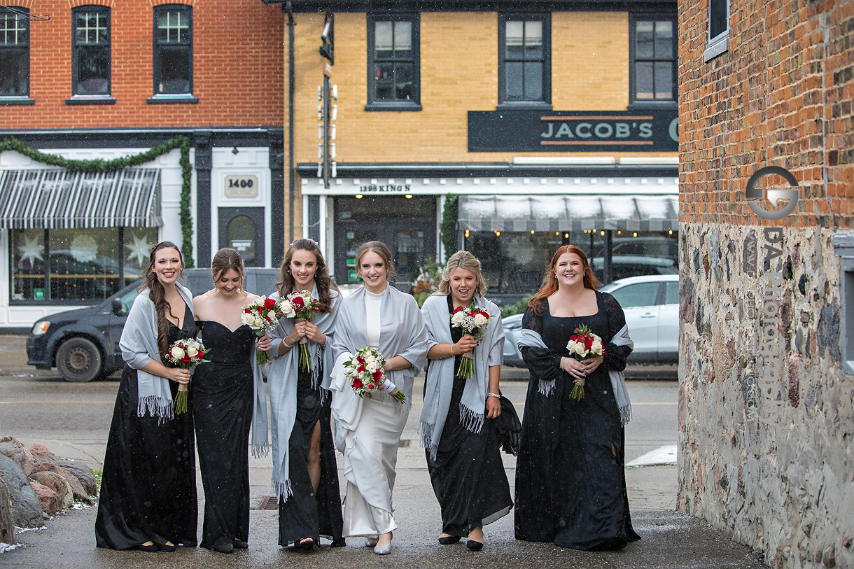 Bridesmaids in St. Jacobs
