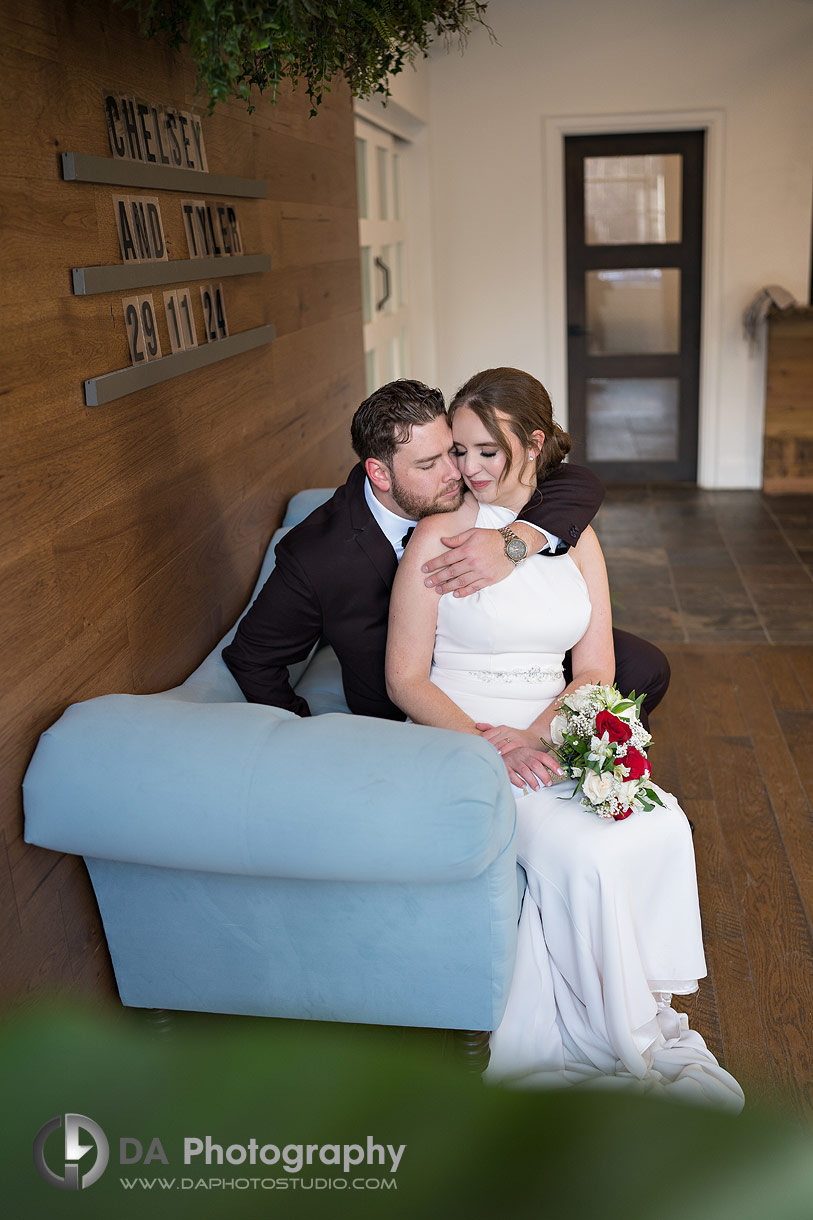 Wedding Photos in Something Blue Lounge at Timber Barn