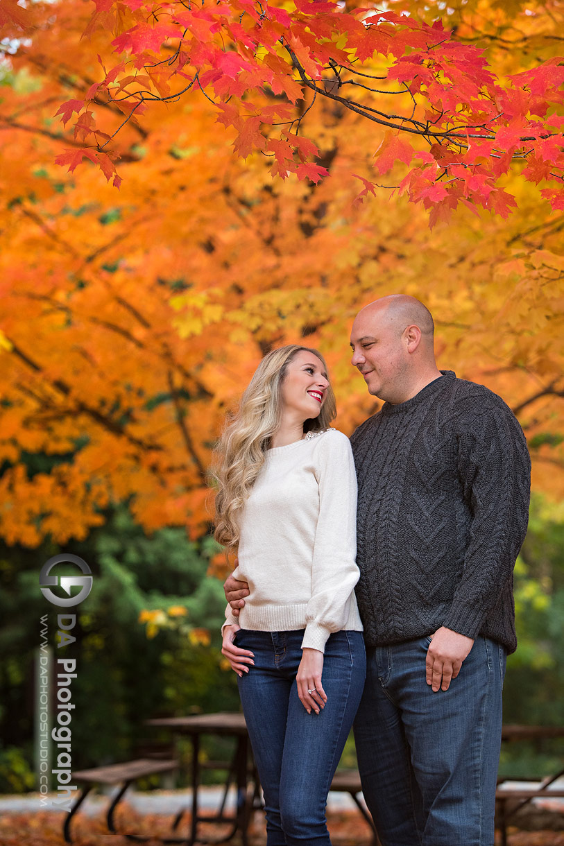 Rockwood Conservation Area Engagement photographer in Fall