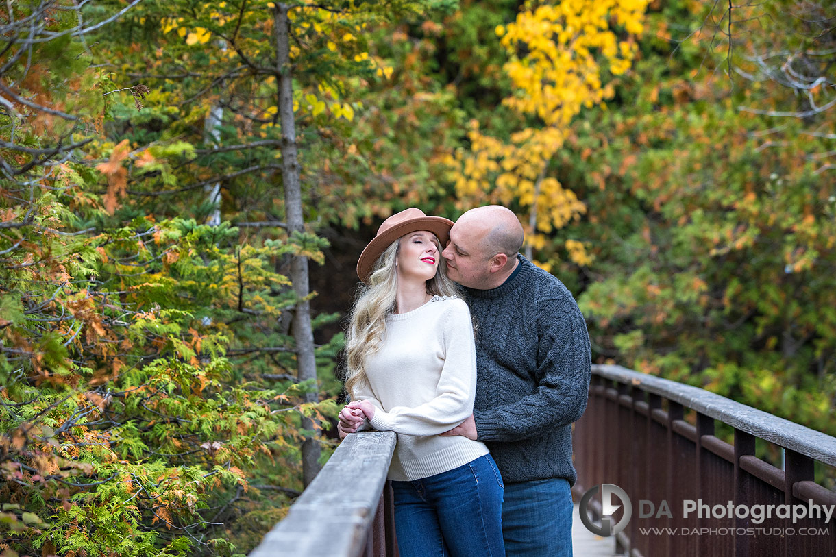 Intimate engagement photos at Rockwood Conservation Area