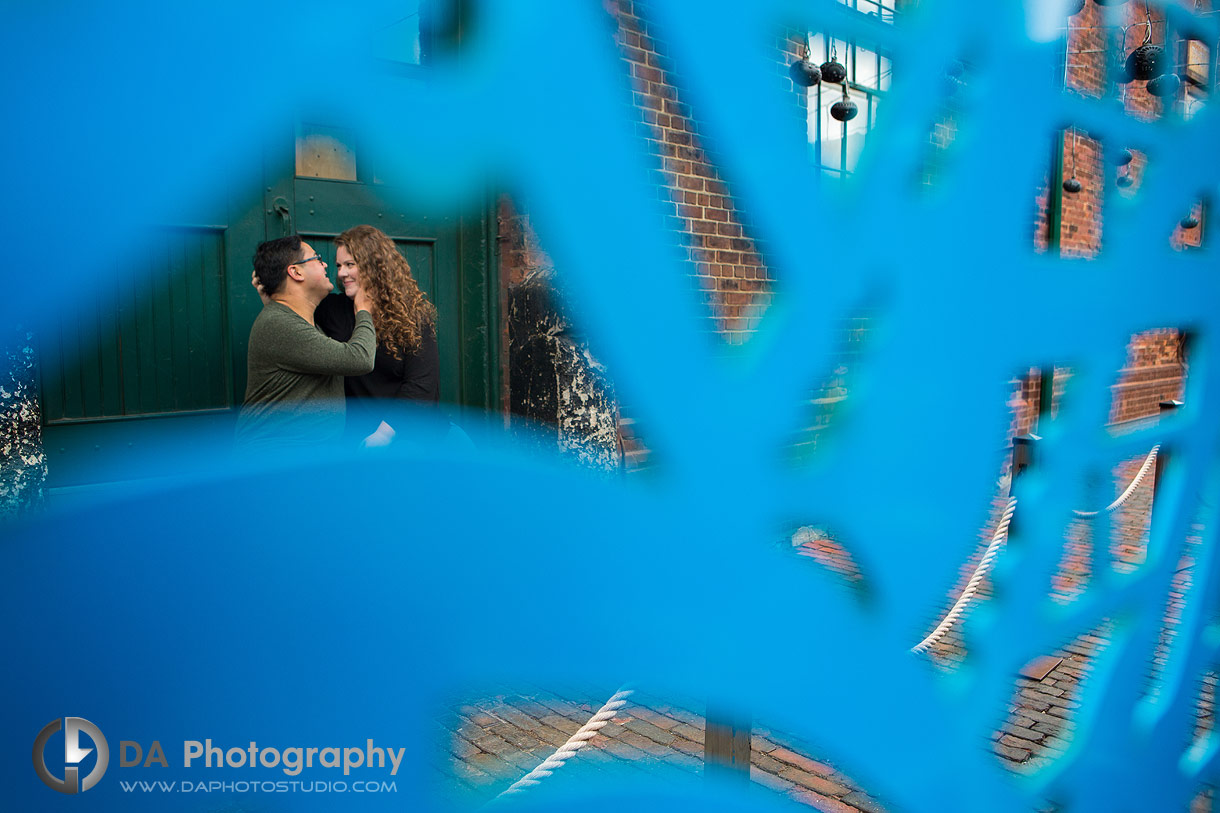 Distillery District engagement photos
