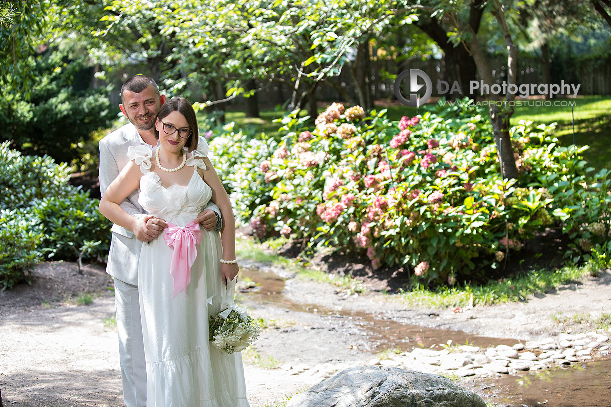 Wedding couple expecting baby girl photo