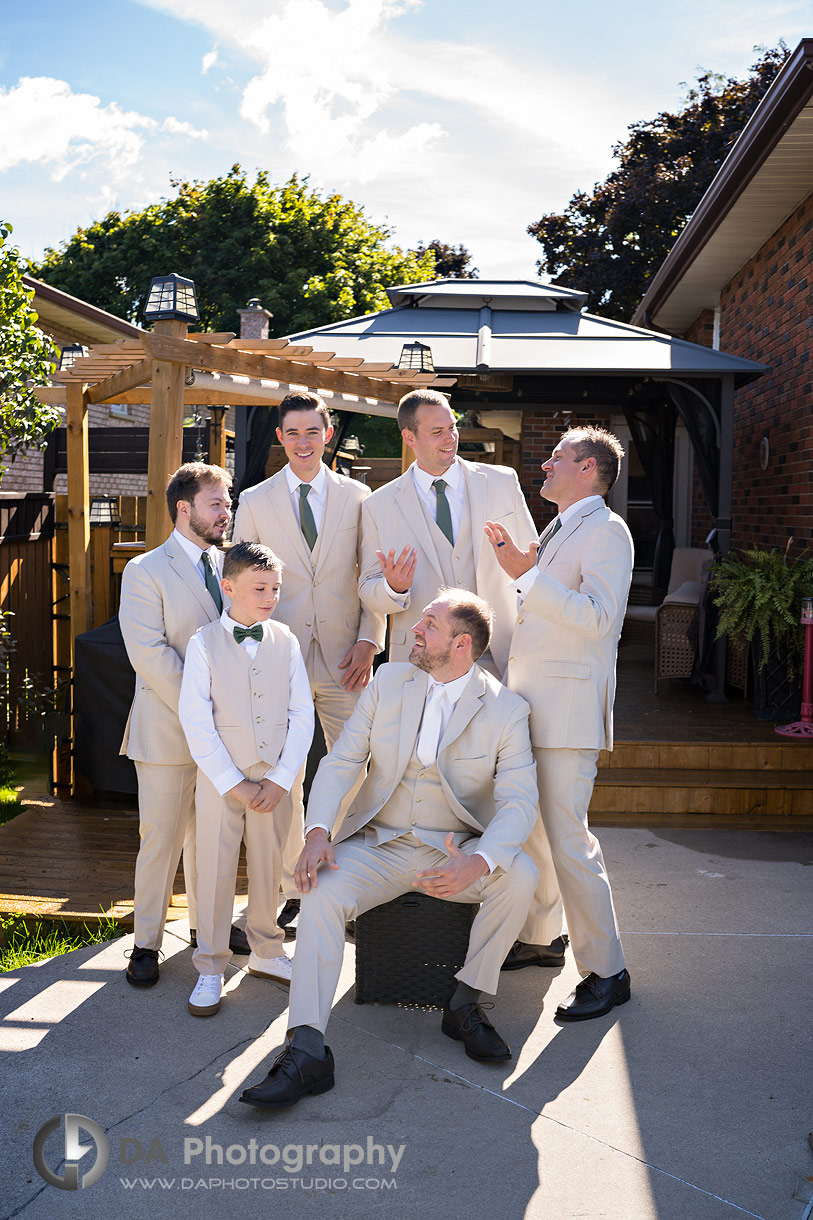 Groomsman at Troy Farms wedding