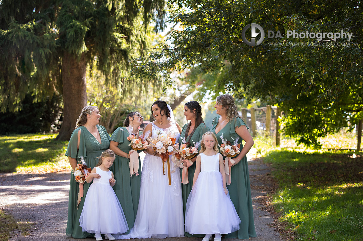 Bridesmaids at Troy Farms wedding