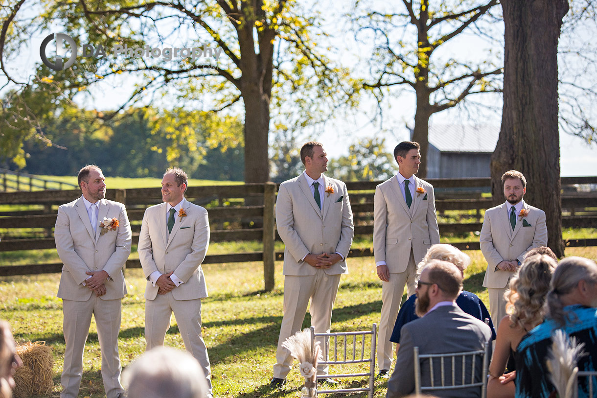 Outdoor Wedding Ceremony at Troy Farms Wedding