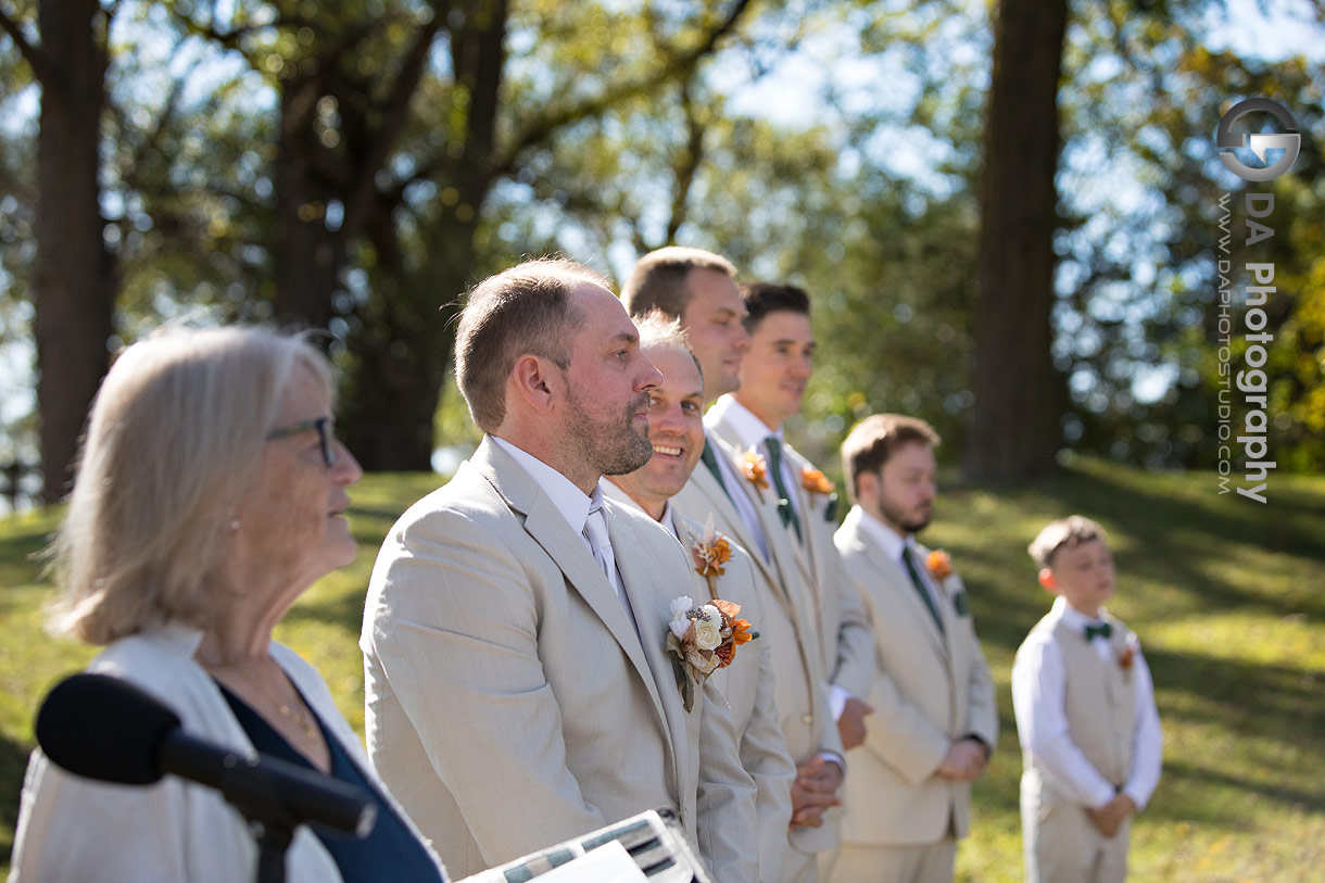 Wedding Ceremony on a farms in Troy