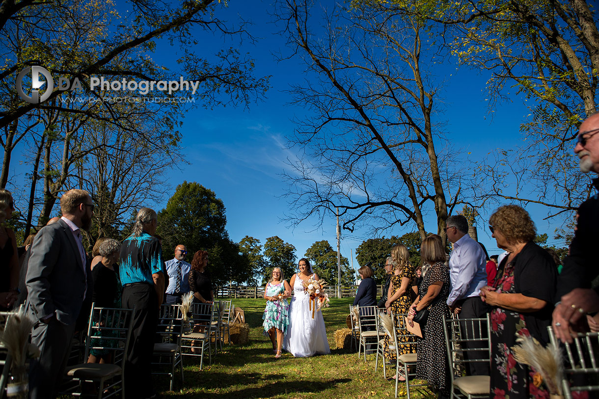 Outdoor Wedding Ceremonies at Troy Farms Wedding