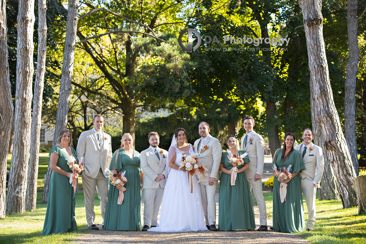 Bridal party at Troy Farms Wedding