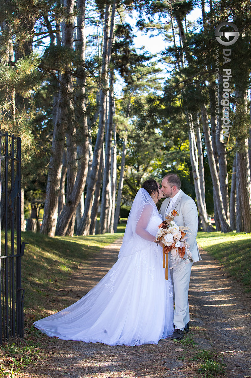 Bride and Groom at Troy Farms wedding