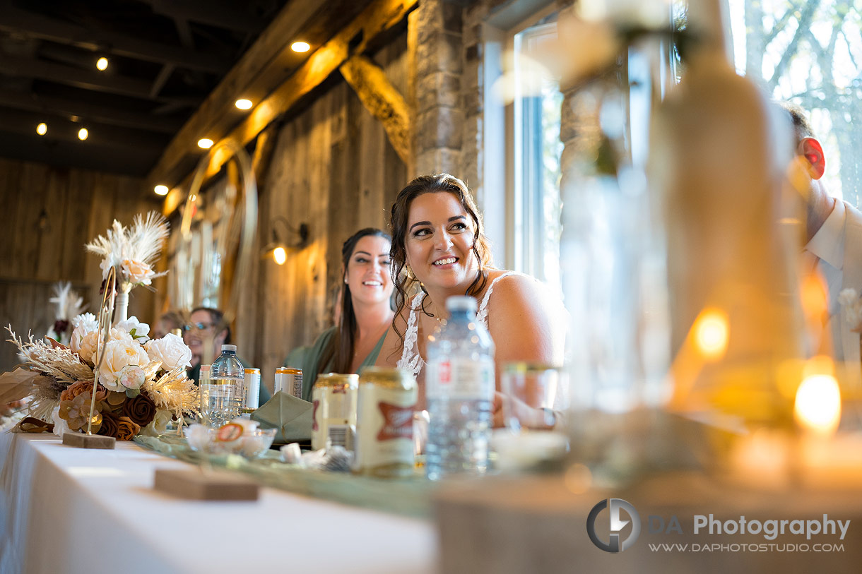 Reception at Troy Farms weddings