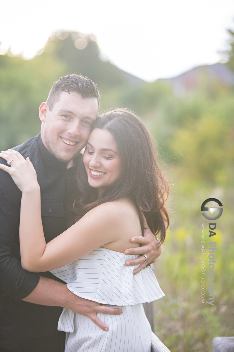 Couples Engagement photos during golden hour