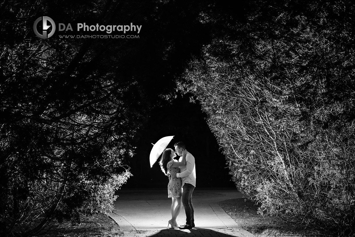 Nighttime Engagement Photography in Burlington