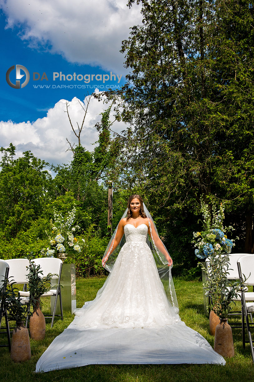 Outdoor Wedding Ceremony at Slit Barn Wedding