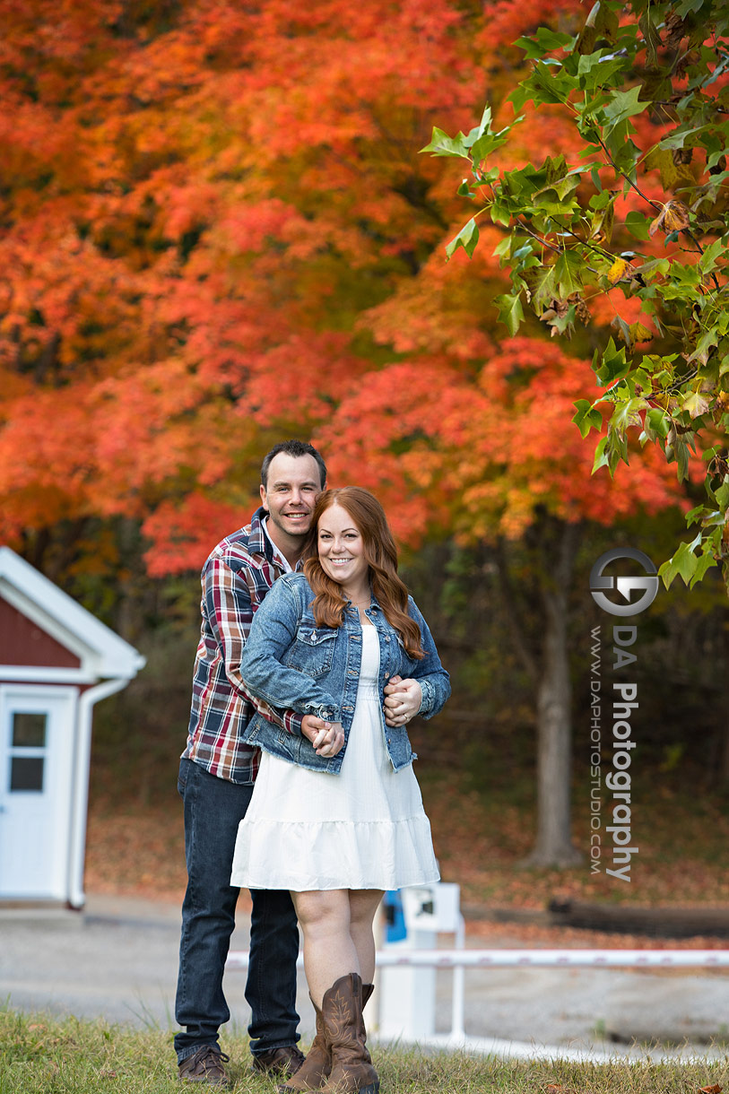 Webster's Falls Engagement in Fall