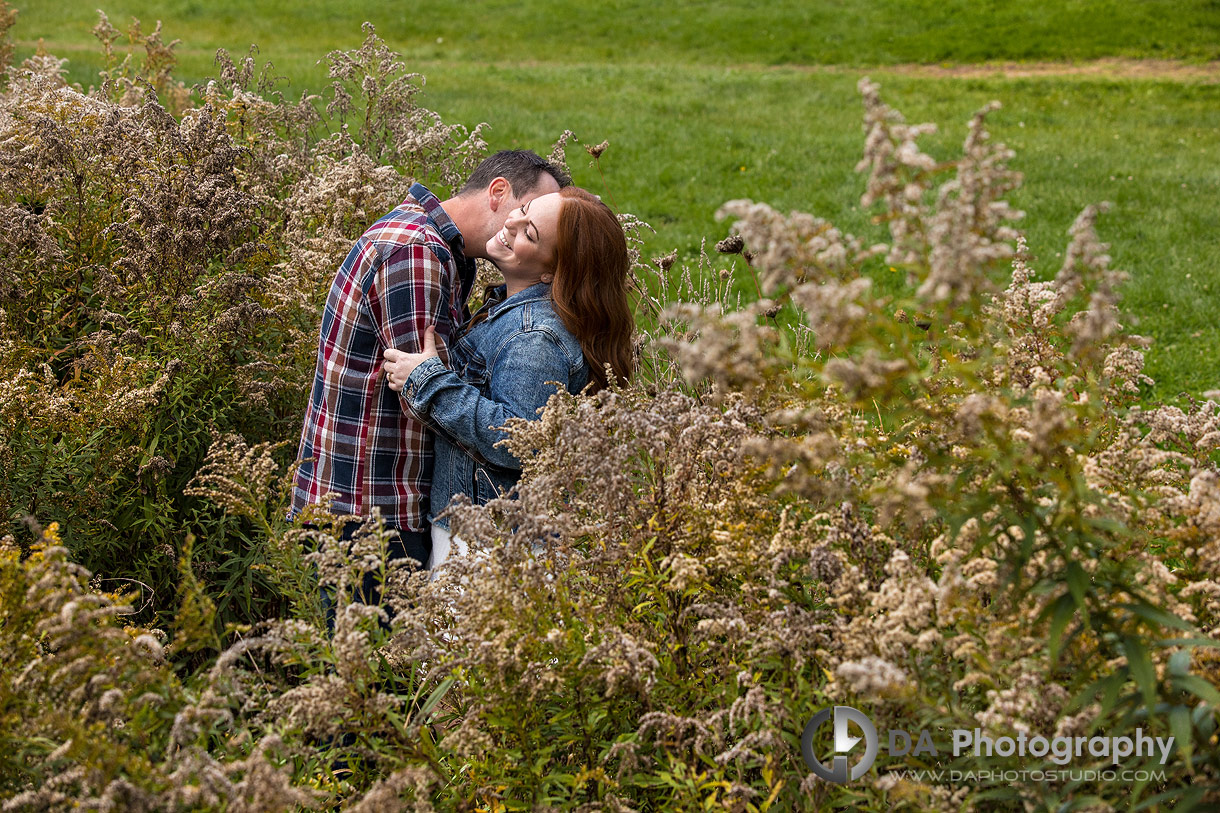 Intimate engagement photo in Hamilton