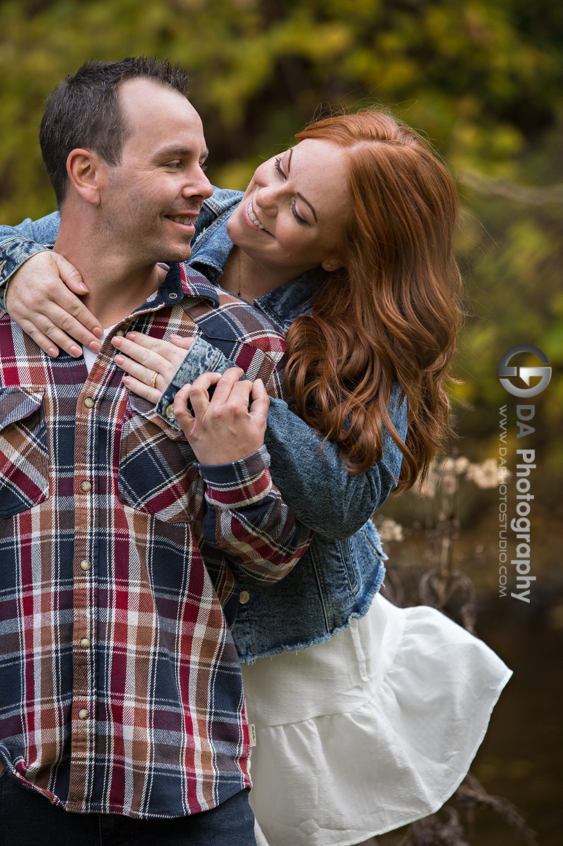 Intimate engagement photos in Hamilton