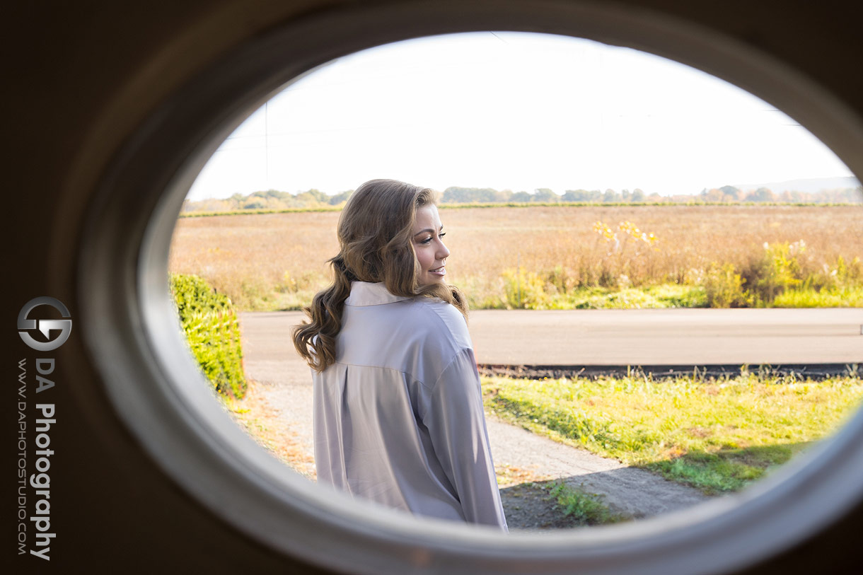 Bride at AirBnB in Niagara