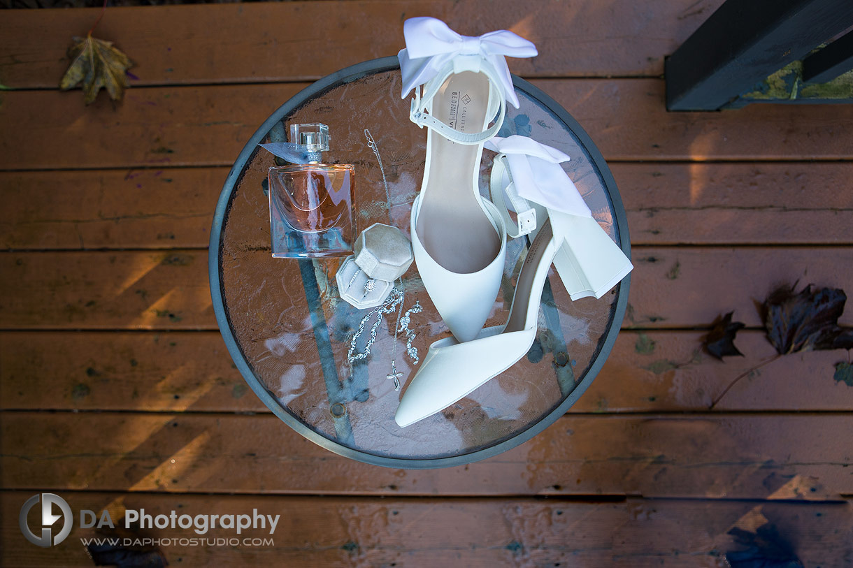 Photo of brides accessories on a wedding day
