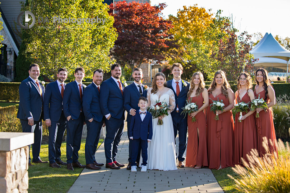 Bridal party at Niagara wedding